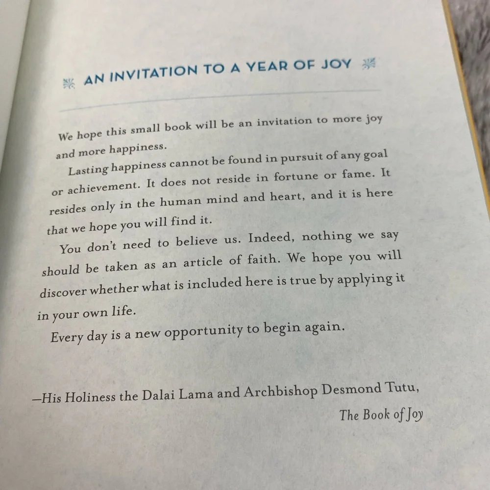 The Book of Joy Journal
